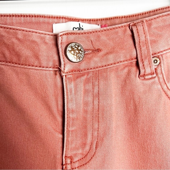 Cabi - Brick Dust Pink Skinny Jeans - Sz. 6 - Picture 6 of 7